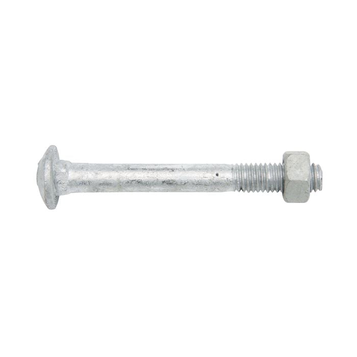 Zenith M8 x 70mm Hot Dipped Galvanised Cup Head Bolt And Nut