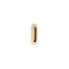 Zanda 120 x 40mm Satin Brass Concealed Fix Oval Flush Pull 5241SB