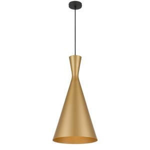 Telbix Flero Modern Pendant Hanging Lamp Light Aluminium Gold Brushed Brushed