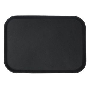 Argon Tableware Rectangular Serving Tray - 66 X 45.5cm - Reusable Non Slip Stackable Rubberized Food Drinks Platter Tray