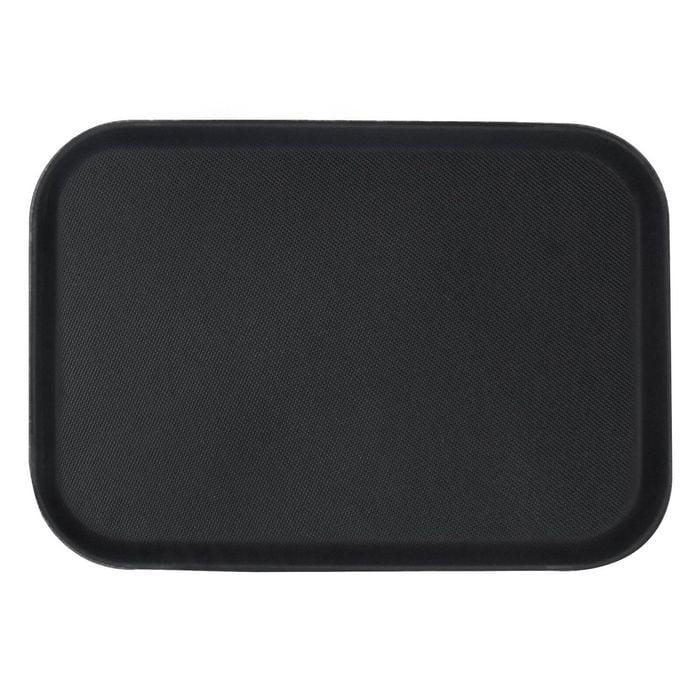 Argon Tableware Rectangular Serving Tray - 66 X 45.5cm - Reusable Non Slip Stackable Rubberized Food Drinks Platter Tray
