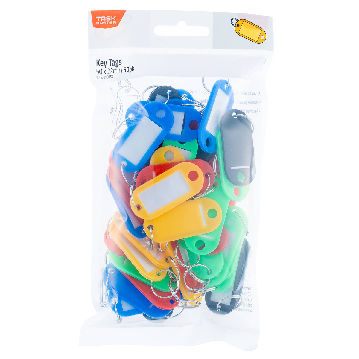Taskmaster Key Tag with Ring - 50 Pack - Bunnings New Zealand
