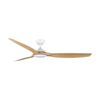 Fanforce Capri II Smart DC Ceiling Fan With Remote 72" ABS Blades White/Oak