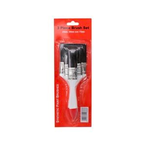 Haydn White Eco Synthetic Paint Brush - 3 Pack