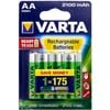 Varta AA 2100mAh Rechargeable Batteries - 4 Pack