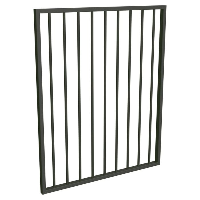 ProtectorAl 975 x 1200mm Woodland Grey Aluminium Flat Top Pool Gate