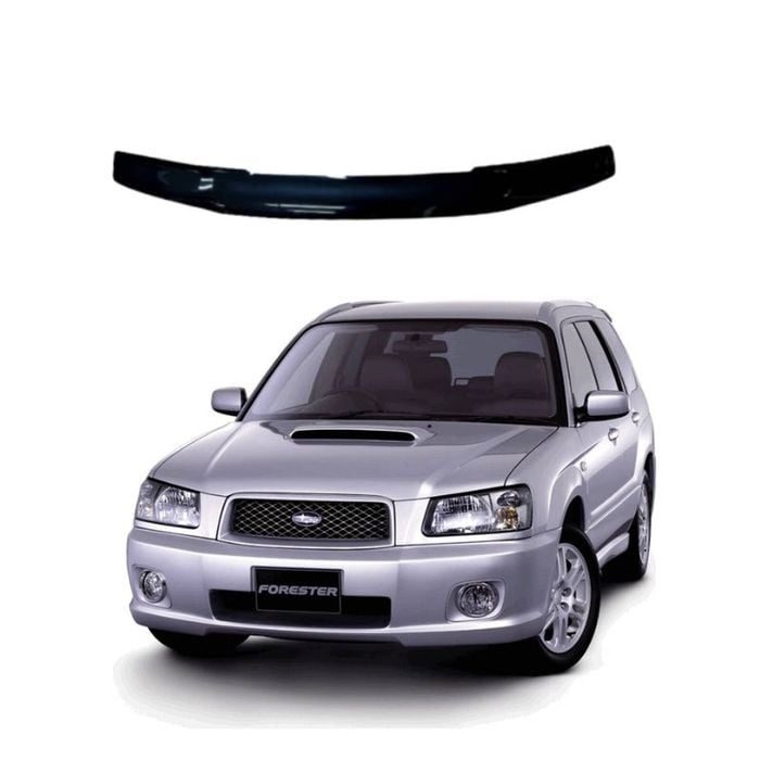 Black Bonnet Protector Stone Chip Guard For Subaru Forester 2000-2002