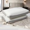 RoomSense Dual Sided Memory Foam Pillow 2 Pack Cool & Warm Side Queen Size