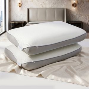 RoomSense Dual Sided Memory Foam Pillow 2 Pack Cool & Warm Side Queen Size
