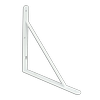 Carinya 150 x 150 x 20mm Studio Bracket - White