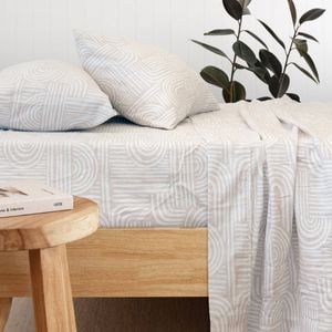 Bambury Bowie Flannelette Sheet Set