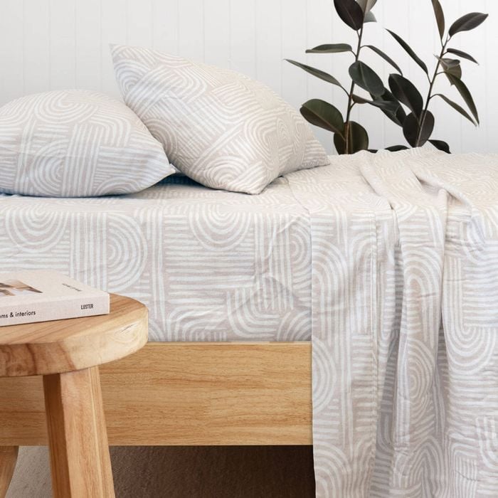 Bambury Bowie Flannelette Sheet Set