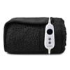 Dreamaker Teddy Fleece Electric Heated Throw Blanket Charcoal 130x160cm | Overheat Protection, Auto-off & Machine Washable