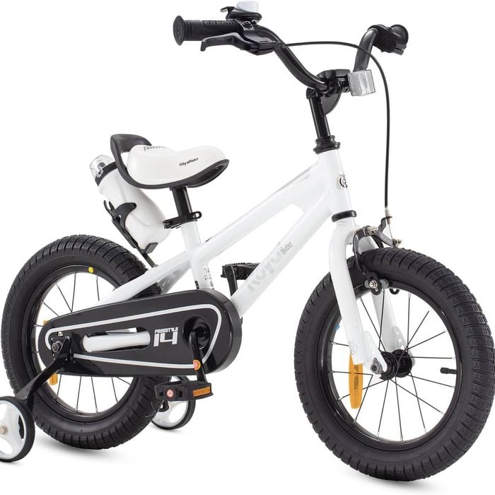 RoyalBaby 14'' BMX Freestyle Kids Bicycle 14 inch - White