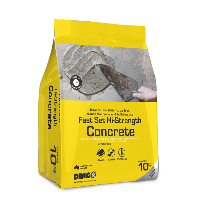 Dingo 10kg Fast Set Hi-Strength Concrete