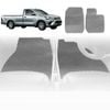 6D Diamond Car Floor Mats for Nissan Patrol Y61 1997-2016 Single Cab Chassis-Front Set-Grey-Outback GT
