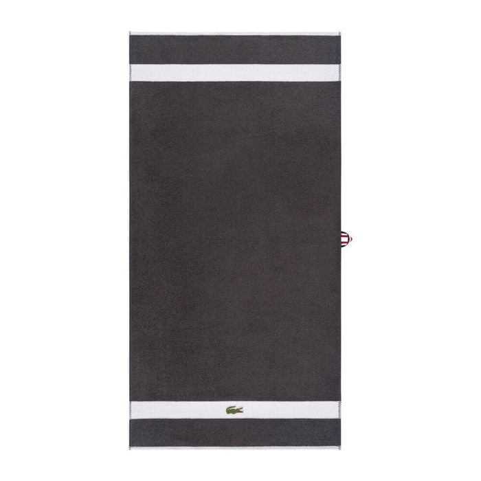 Lacoste LCASUAL Cotton Bath Sheet 90x150cm Towel - Bitume