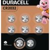 Duracell CR2032 3V Lithium Coin Batteries - 8 Pack