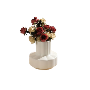 ANYDECO Flower Vase White Small Nordic Style Pot Home Decor