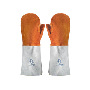 Matfer Bourgeat Bakers Mitts with Cuff Leather