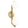 Cougar Lighting Rayna Ip Rated 2lt Wall Light Gold