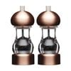 2pk Masterclass Clear Capstan Copper-effect Grinder Pepper Mill 14.5cm