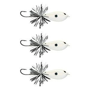 3x Rapala 5cm BX Skitter Frog Topwater Surface Fishing Lures - Pale Bone