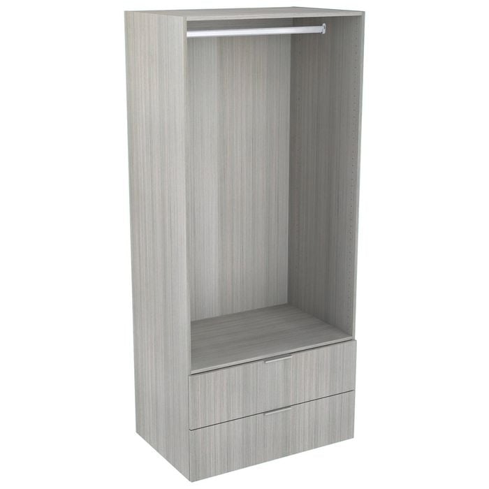 Lugna 2048 x 900 x 580mm Mist Hanging 2 Drawer Storage Cabinet
