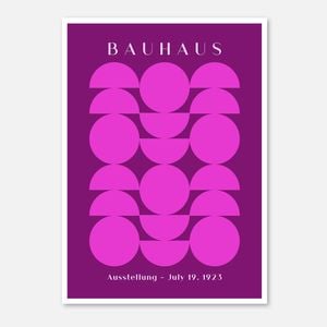 Galrie Bauhaus Geometric Art Print Modern Abstract Poster for Contemporary Spaces, Poster Only, 50 x 70cm (20 x 28inch)