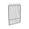 ProtectorAl 800 - 1200 x 1800mm Monument Aluminium Loop Top Pool Gate With Mid Rail