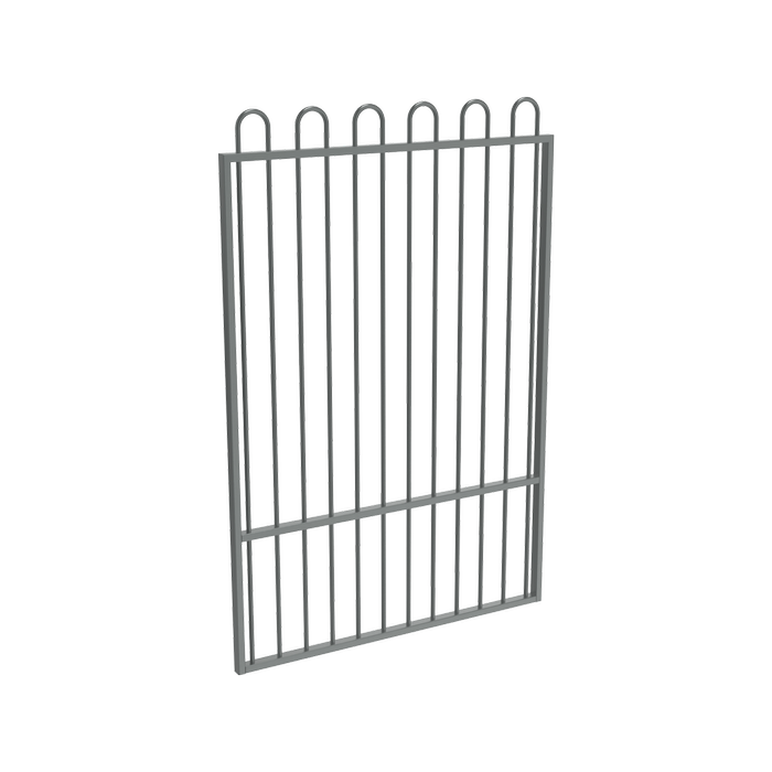 ProtectorAl 800 - 1200 x 1800mm Monument Aluminium Loop Top Pool Gate With Mid Rail
