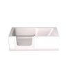 DuART by Dell'arte 1700 x 750mm Right Handed 2 In 1 Walk In Bath With Showering Unit Option
