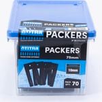 Titan 10 x 75mm 70 Piece Black Window Packers