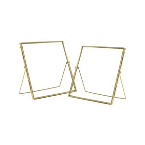 Nicola Spring Metallic Photo Frames - 8" x 8" - Pack of 2