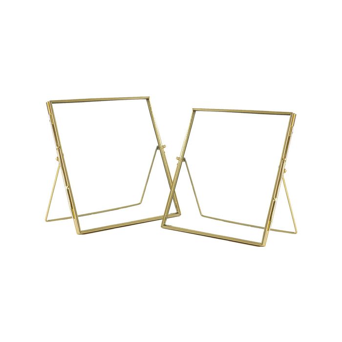 Nicola Spring Metallic Photo Frames - 8" x 8" - Pack of 2
