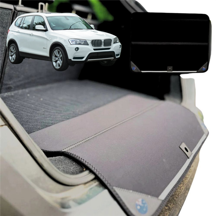 Rear Cargo Boot Bumper Protector for BMW X3 2011 - 2017 (F25) - XL (98 x 55) - Black