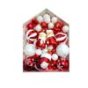 Catzon 72 Pcs Christmas Ball Ornaments with Multi Cute Shapes for Party Wedding Holiday-Set 3