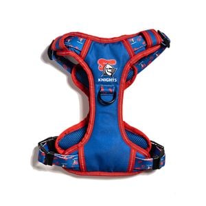 NRL Newcastle Knights Pet Dog Padded Harness Adjustable Vest L