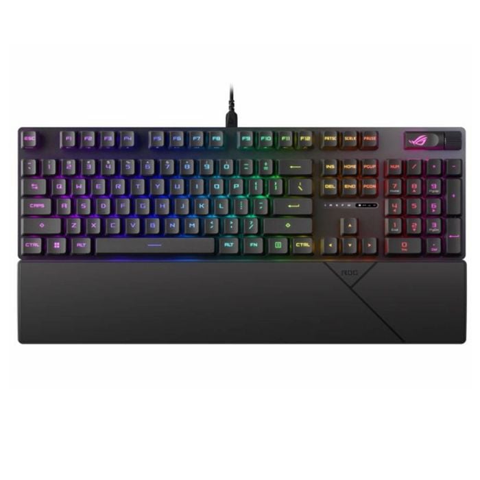 Asus Rog Strix Scope Ii Rx Blue Switch Optical Gaming Keyboard,ip57 Waterproof Protection, Streaming Hotkeys
