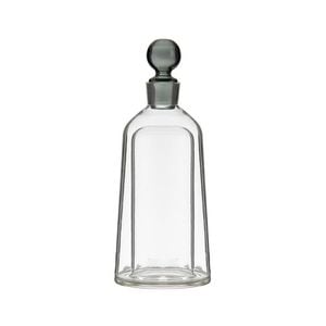 Tempa Bennett Glass Tapered Whisky Alcohol Decanter 13x33.5cm Black