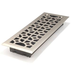 Accord 10 x 30cm Brushed Nickel Marquis Floor Register