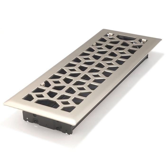 Accord 10 x 30cm Brushed Nickel Marquis Floor Register