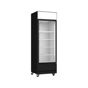 Lce Lc370b Single Glass Door Black Colourbond Upright Drink Fridge
