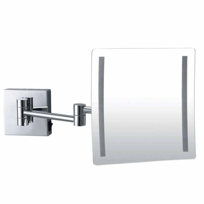 Dolphy 3x Led Magnifying Makeup Mirror - Wall Mount (silver Finish)