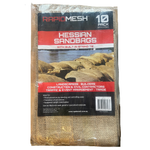 RapidMesh 860 x 370mm Hessian Sandbags - 10 Pack