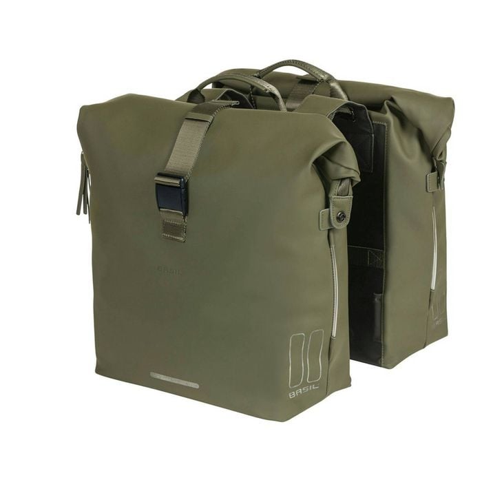 Basil Soho Double Bag Nordlicht Moss Green 41l Green