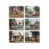 Cinnamon Cork Backed Coasters Set of 6 Times Now Past