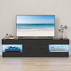 Ufurniture TV Stand Entertainment Cabinet Media Centre Black