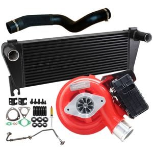 GEN1 High Flow Turbo Charger With 70mm Intercooler & Hose And Genuine Oil Feed Pipe For Ford Ranger 3.2L 2015 Onwards