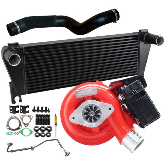 GEN1 High Flow Turbo Charger With 70mm Intercooler & Hose And Genuine Oil Feed Pipe For Ford Ranger 3.2L 2015 Onwards